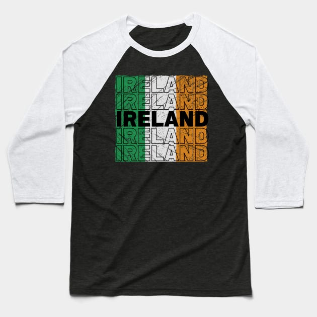 Ireland Flag Baseball T-Shirt by NomiCrafts